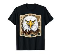 Eagles Camo Football Game Day School Mascotte Team Spirit T-Shirt