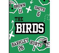 Eagles football sketch book: notebook and sketch book in one