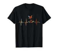 Eagles Heartbeat Vintage ECG Cardiogramme Rétro T-Shirt