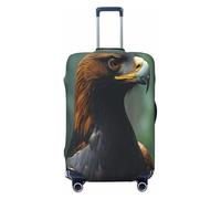 Eagles in The Rainforest Housse de protection anti-rayures pour bagages de 45,7 à 81,3 cm, Noir , L