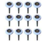 Eagles Lot de 12 rouleaux de porte de garage en nylon 5,1 cm avec tige de 10,2 cm Blanc