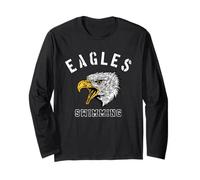 Eagles Swimming School Spirit Team Mascotte Game Night Manche Longue