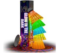 EAGLES Volants de badminton à LED - Lot de 5 oiseaux lumineux en nylon phosphorescents pour la pratique du baseball - Oiseaux lumineux en plastique pour activités sportives en extérieur et intérieur