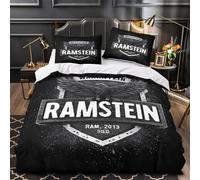 EagleWing Ensemble De Literie 3D Imprimé Microfibre Hypoallergique 3 Pièces 2xTaies Super Douce BlackAndWhite Housse de Couette Ultra Douce Résistante for Enfants Garçons Filles King（220x240cm）