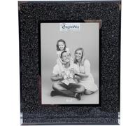 Eaglewiz, cadre photo en verre noir pailleté, 15 x 10 cm