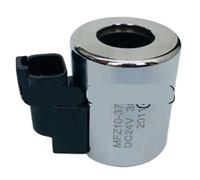 EAHWCXSD Bobine d'électrovanne hydraulique MFZ10-37YD, diamètre intérieur 23mm, Hauteur 51mm, diamètre extérieur 45mm, DC12V DC24V(DC12V with wire)