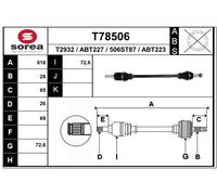 EAI Arbre D'Entraînement Arrière Gauche Droite pour Land Rover Freelander 2 Fa _