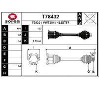 EAI Arbre D'Entraînement Avant Gauche Droite pour Audi A6 4G5 C7 4GD 4GH T78432
