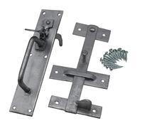 EAI Loquet de porte motif Suffolk Finition galvanisée à chaud 205 x 45 mm (1)