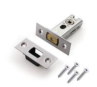 EAI Pêne dormant tubulaire pour salle de bain | Boîtier de 76 mm et axe de 57 mm | Chrome poli