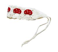EAJORN Bandeau respirant au crochet motif champignon bandeau pastoral bandeau élastique cheveux turban automne cheveux