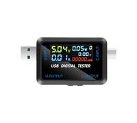 EAJORN Testeur USB de type C avec écran couleur, multimètre numérique LCD, voltmètre, ampèremètre, voltmètre, ampèremètre