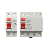 EAL-18 2P 4P 10/30mA Type A RCCB RCD ELCB disjoncteur à courant résiduel électromagnétique disjoncteur différentiel interrupteur de sécurité 1 pièces(10mA,4P 25A)