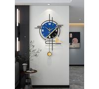 EALLEN Horloge Murale Créative Design Moderne Géante - Pendule Silencieuse en Métaux Élégant Art Déco pour Salon, Chambre, Salle à Manger, Cuisine, Bureau