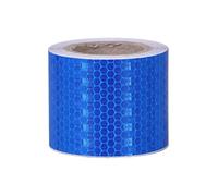 EALLEN Ruban Réfléchissant, 5 Cm X 45 M, Ruban Adhésif Réfléchissant Imperméable, Bande D'avertissement Visible pour Véhicules, Vélos, Extérieur, Voitures,Bleu