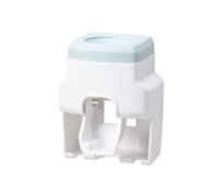 EALRIDV Dispensateur de Dentifrice, Installation de Trous, Porte-Dentifrice, Forme à la Mode, Distributeur de pâte de Dents, Distributeur de Brosse à Dents, pour Usage Domestique, (Bleu Nordique)