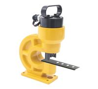 Ealtqund Perforatrice hydraulique CH-60 31T avec 4 matrices réglables, pour plaque de fer, cuivre, bar, aluminium, acier inoxydable (jaune)