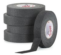 Ealyder Tape 5 Rouleaux Ruban de Câblage Automobile 19 mm x 17 m, Ruban adhésif en Tissu Pet Non tissé pour Faisceaux de câbles - Ruban adhésif en Coton