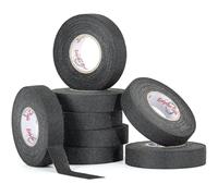 Ealyder Tape 8 Rouleaux Ruban de Câblage Automobile 19 mm x 17 m, Ruban adhésif en Tissu Pet Non tissé pour Faisceaux de câbles - Ruban adhésif en Coton