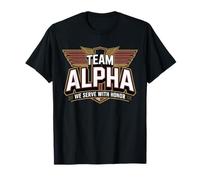 eam Alpha Military Honor T-Shirt pour vétérans et équipages T-Shirt