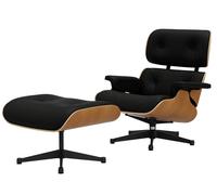 Eames Lounge Chair & Ottoman Fauteuil COMPOSITION PRÉFÉRENTE en cuir Premium Vitra Cerisier naturel - 4055737321634