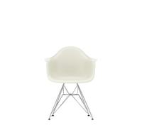 Vitra Chaise Eames DAR plastique chromé - Rouge coquelicot
