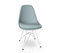 Eames Plastic Side Chair DSR Chaise Vitra Chromé-Gris glace - 4055737215261
