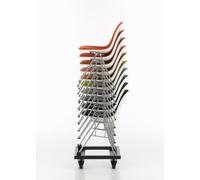 Eames Plastic Side Chair DSS chaise avec coussin d'assise Vitra - 4055737352034