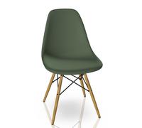 Eames Plastic Side Chair DSW Chaise Vitra Érable jaunâtre - Forest - 4055737329432