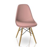 Eames Plastic Side Chair DSW Chaise Vitra Érable jaunâtre - rose tendre - 4055737263590