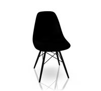 Eames Plastic Side Chair DSW Chaise Vitra Erable noir - Noir profond - VITRA 44030500 30 12
