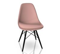 Eames Plastic Side Chair DSW Chaise Vitra Érable noir - rose tendre - 4055737328695