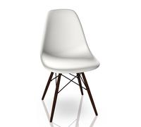 Eames Plastic Side Chair DSW Chaise Vitra Érable sombre - Blanc - 4055737328695