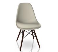 Eames Plastic Side Chair DSW Chaise Vitra Érable sombre - caillou - VITRA 44030500 95 11