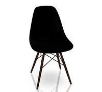Eames Plastic Side Chair DSW Chaise Vitra Érable sombre-Deep black - 4055737195716