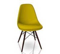 Eames Plastic Side Chair DSW Chaise Vitra Érable sombre - Moutarde - 4055737195389