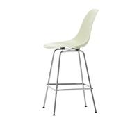 Eames Tabouret de Bar en Fibre de Verre Parchemin Moyen/ Chrome