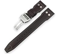 EAMOM Bracelet de montre en veau pour montre IWC Mark LE PETIT PRINCE Big Spitfire Timezone Noir 20 mm 21 mm 22 mm, 21mm, Agate