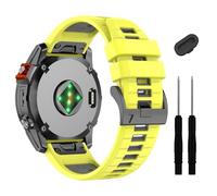 EAMOM Bracelet de montre Fenix 7X 6X Pro 5X Plus Quickfit 26 mm, bracelet en silicone souple, pour Garmin Enduro 2/Descent MK2i/MK3i 51 mm/Tactix 7Pro/Epix Pro 51 mm, taille unique, Agate