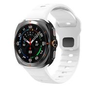 EAMOM Bracelet de sport en Silicone pour Samsung Galaxy Watch Ultra, 47mm, boucle souple, bicolore, pour Samsung Galaxy 7 Ultra, sans espaces(824W)