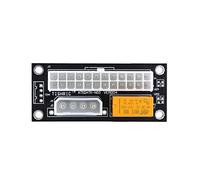 EAMOM Carte adaptateur de synchronisation ATX Add2psu 24 broches vers 4 broches/SATA Molex synchrone double PSU pour l'exploitation minière (5 pièces vers 4 broches noires)