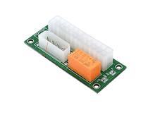 EAMOM Carte adaptateur synchrone 24 broches vers 4 broches/SATA Molex double PSU alimentation synchrone ATX Add2psu pour l'exploitation minière (5 pièces vers 4 broches vert)