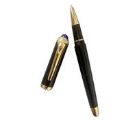 EAMOM French Boutique Stylo roller unique en métal avec perles