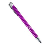 EAMOM Lot de 100 stylos à bille à encre noire et bleue pour école, bureau, étudiant, signature pour écrire, papeterie, logo personnalisé (violet, bleu)