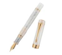 EAMOM Lot de 12 stylos plume en résine en forme de flèche avec clip doré pour bureau, fournitures scolaires