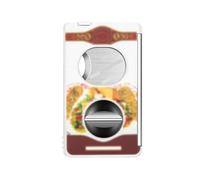 EAMOM Outil professionnel 5 en 1 coupe-cigare, coupe en V de précision et pince plate avec support caché, accessoire en métal à motifs artistiques, outil multifonction à main (M)