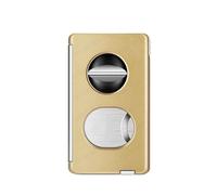 EAMOM Outil professionnel 5 en 1 coupe-cigare, coupe en V de précision et tondeuse plate avec support caché, accessoire en métal à motifs artistiques, outil multifonction à main (E)