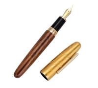 EAMOM Stylo-plume haut de gamme pour bureau, papeterie, stylos à encre rétro pour écrire, signature, cadeau, collection (rouge, M 0,7 mm)