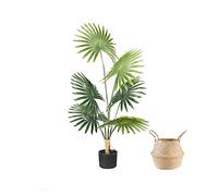 EAmrfvqt Artificial Palm Tree Silk Faux 47 inch Tropical Bonsai