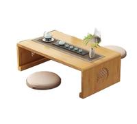 EAmrfvqt Table de Salon, Table Basse Pliante for Salon, Salle à Manger, cérémonies du thé, Marron, Plusieurs Tailles(Log Color,70x40x31cm)